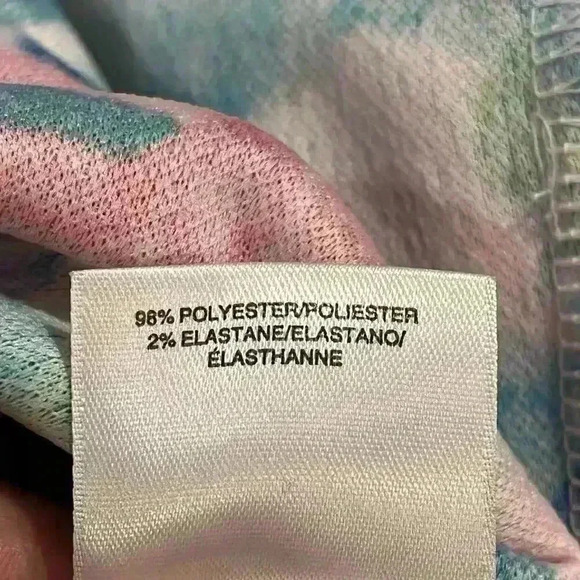 Pappagallo Tropical Floral Ruffle Sleeve Dress Size Medium - Picture 11 of 13